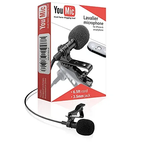 HEYYBIT Youmic Dual Mini Lavalier Lapel Microphones for Smartphones