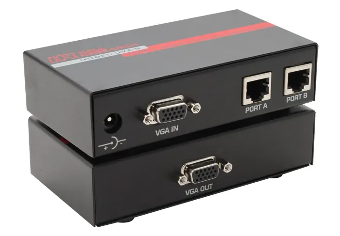 Open box – HALL RESEARCH UV2-S Video Splitter with Phantom Power over UTP