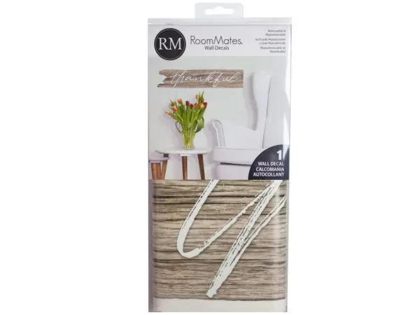 Bulk Buys thankful peel & stick wall decals set