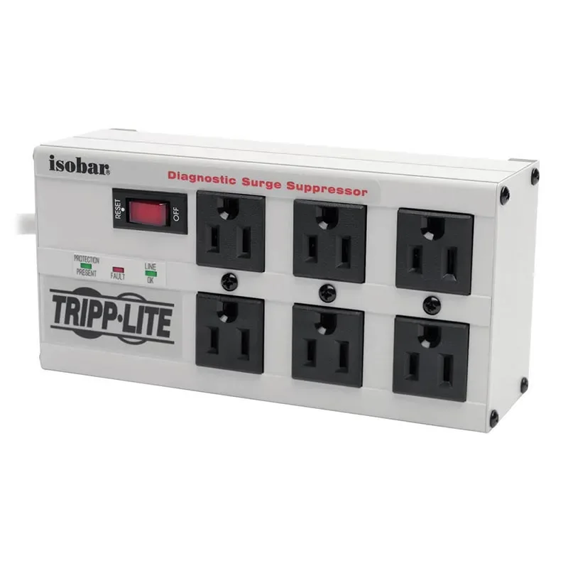 Eaton, Isobar 2-OUTLET Surge Protector, 6FT Cord With Right-Angle Plug, 1410 Joules,…