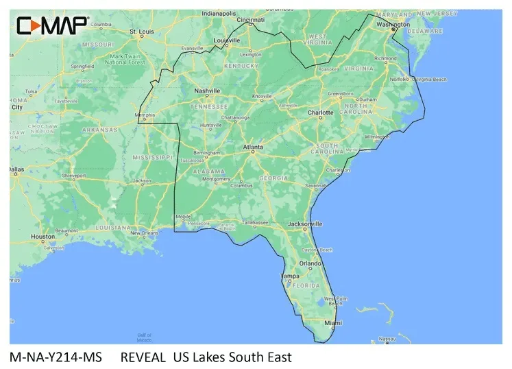 Open box – Navico Group C-MAP Reveal Inland US Lakes South East