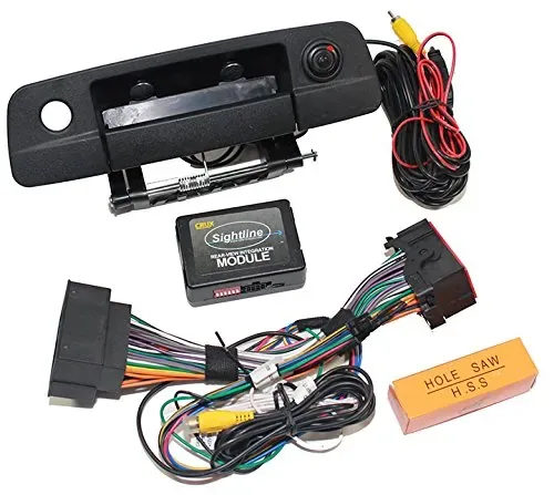 Open box – CRUX Rear-view Camera with Handle for Dodge Ram 2013-Up