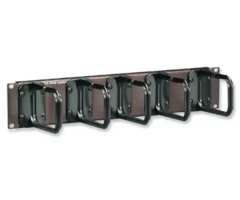 Siemon Organizer Horizontal 19" single sided W/5 S144 hangers 2U black