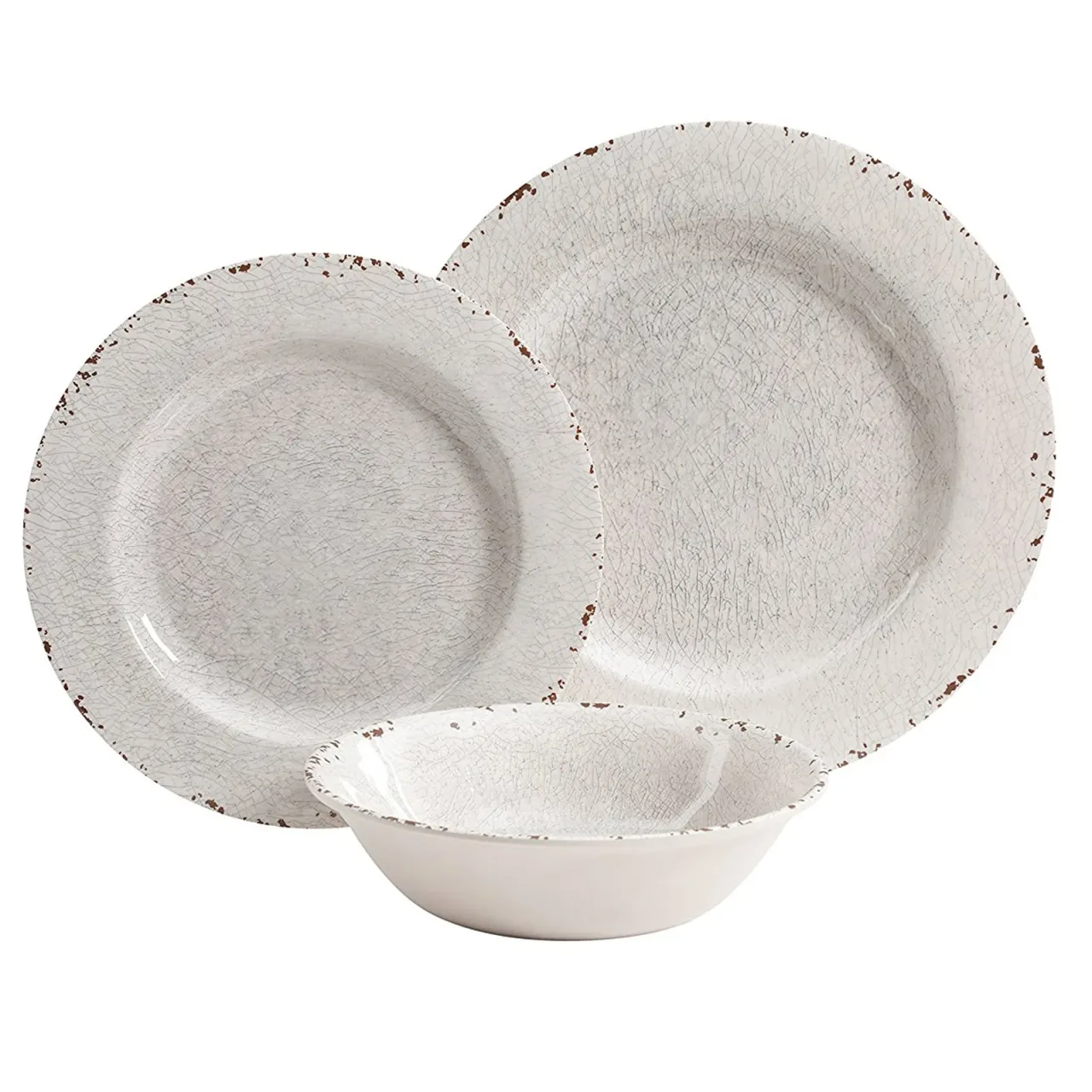 Mauna Melamine 12-Piece Dinnerware Set by Studio California