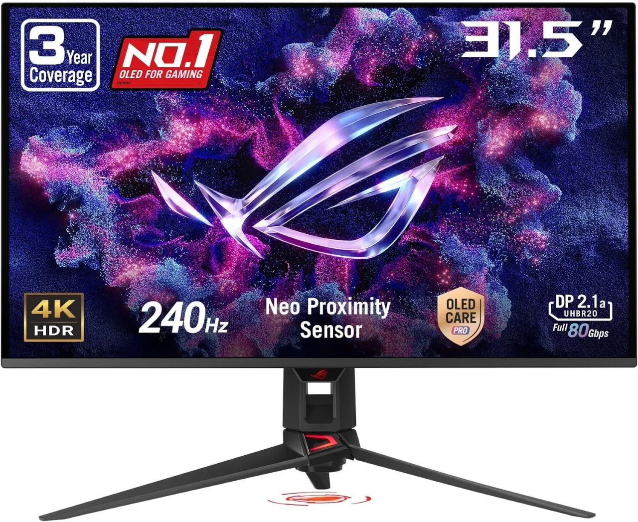ASUS ROG PG32UCDMR 32 Inch 4K 240Hz OLED Gaming Monitor QD-OLED