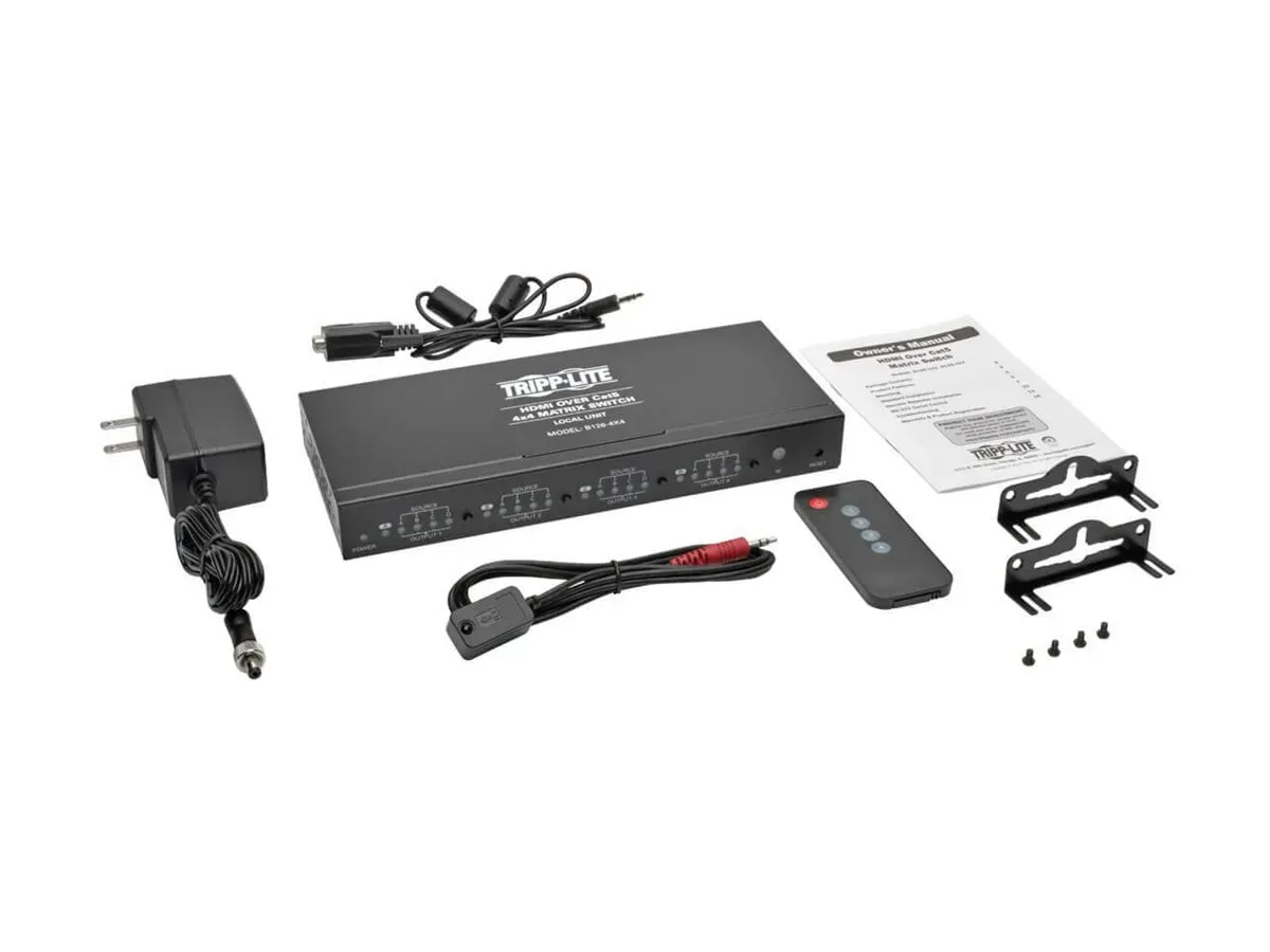 Eaton Tripp Lite Series 4 X 4 HDMI Over CAT5/6 Matrix Splitter Switch, Box-Style