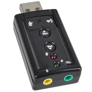 Generic 5.1 Channel USB 2.0 External Digital Sound Adapter Plug In Headphones &…
