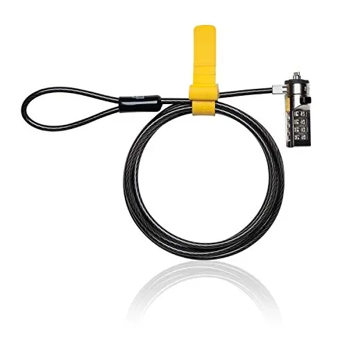 Roll over image to zoom in Kensington K65011WW Serialized Combination Laptop Lock - 25…