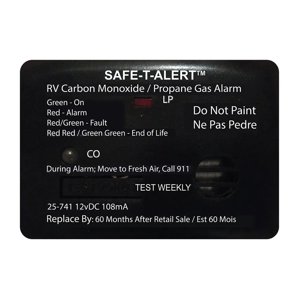 Safe-T-Alert 25 Series Surface Mount Dual Carbon Monoxide/Propane Alarm - 12V Hardwire -…