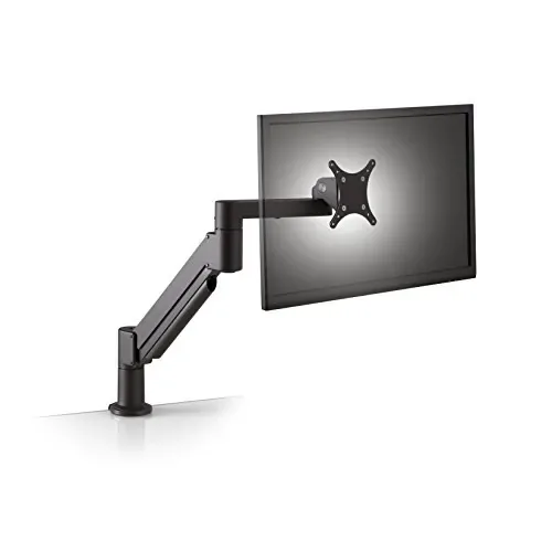 ErgoTech 7Flex Single Articulating Monitor Arm, Black, Holds 7-17 lbs, Up to 32in Screen
