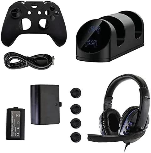 Microsoft GAMEFITZ 10-1 Accessories Pack, Model GF19-002, Black