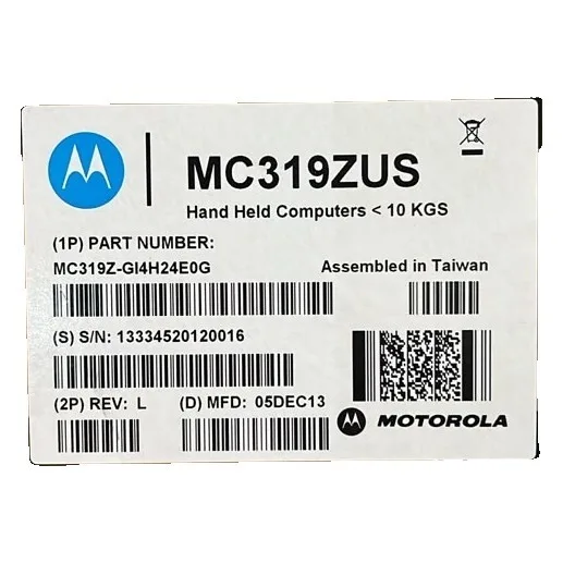 Open box – Motorola MC319Z-GI4H24E0G MC3190-Z Rugged Mobile Barcode Scanner Windows CE…