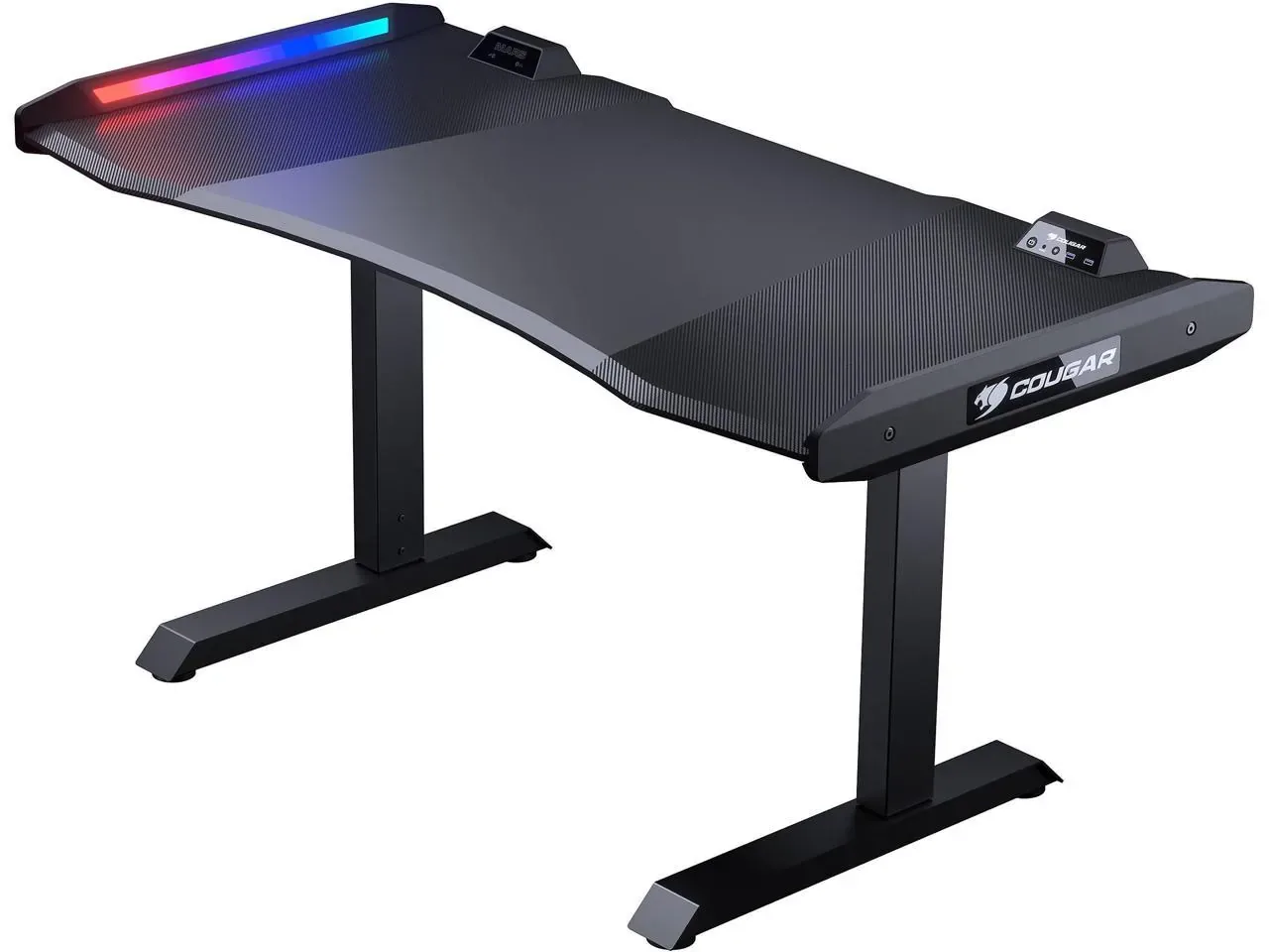 Cougar NY7D0001-00 MARS gaming desk provides ergonomic design and generous gaming space…