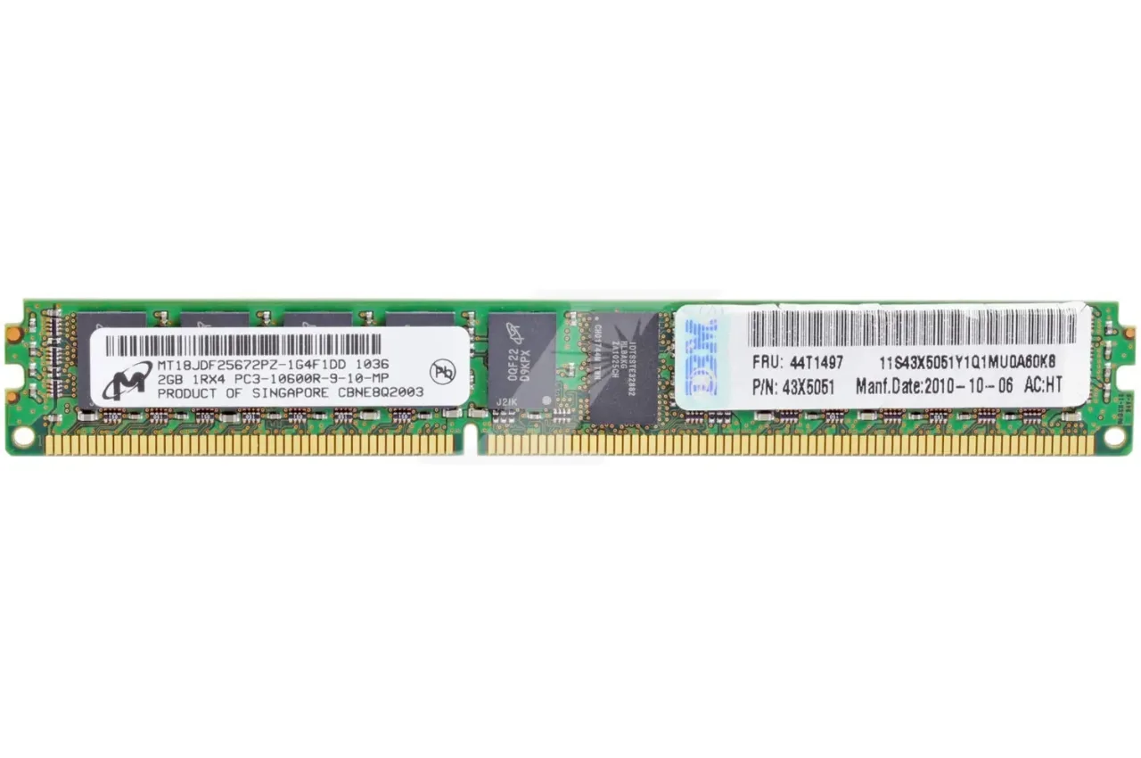 IBM 2GB 1X2GB 1RX4 PC3-10600R Mem Disc Prod Spcl Sourcing See Notes