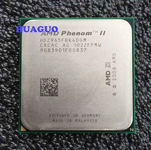 Used – AMD CPU Phenom II X4 965 Black Edition 125W AM3 8MB 3400MHZ Bare