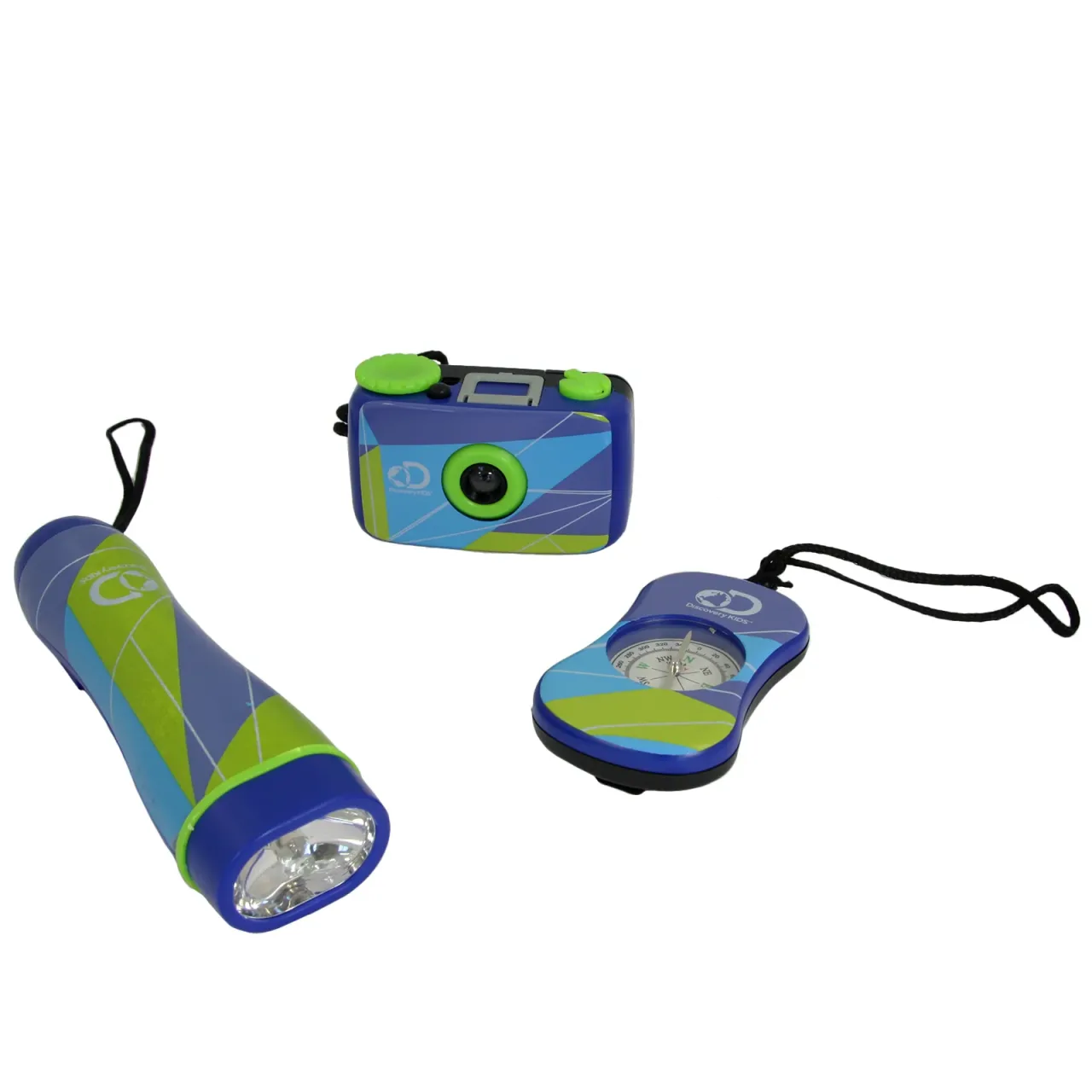 DISCOVERY KIDS 3-Piece Adventure Kit with Compass and Light