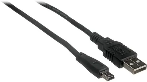 Pearstone USB 2.0 Type A Male to Type B Mini Male Cable (3')