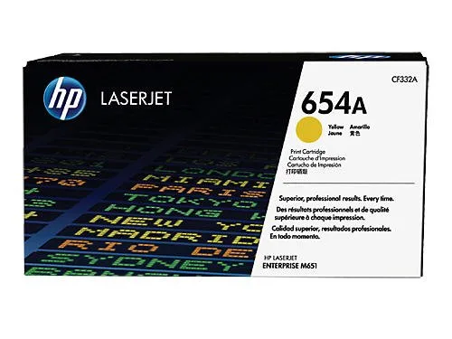 HP 654A Yellow Original LaserJet Toner Cartridge