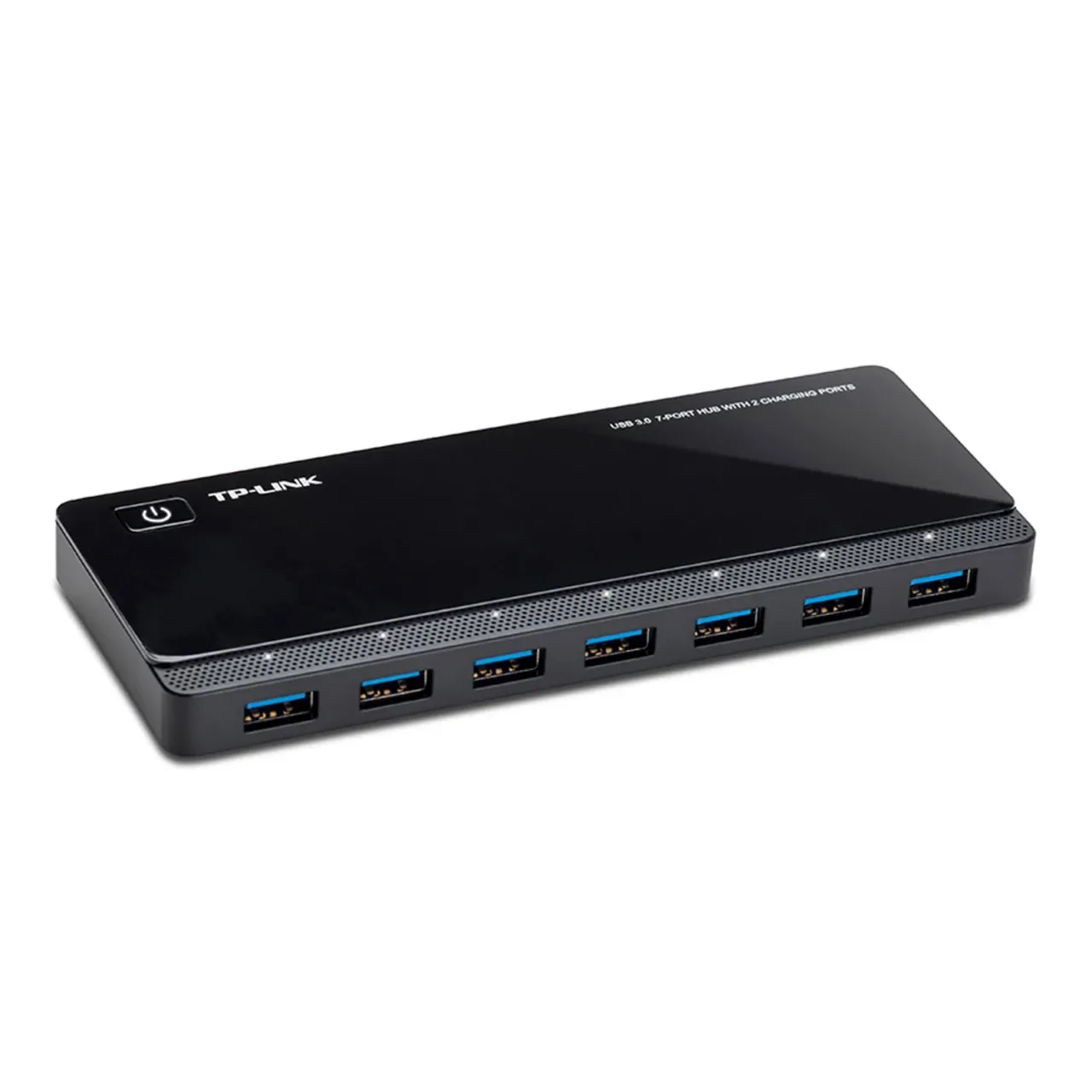 Open box – TPLINK TP-LINK 7-Port USB Hub with 2 Charging Ports - USB - External - 9 USB…
