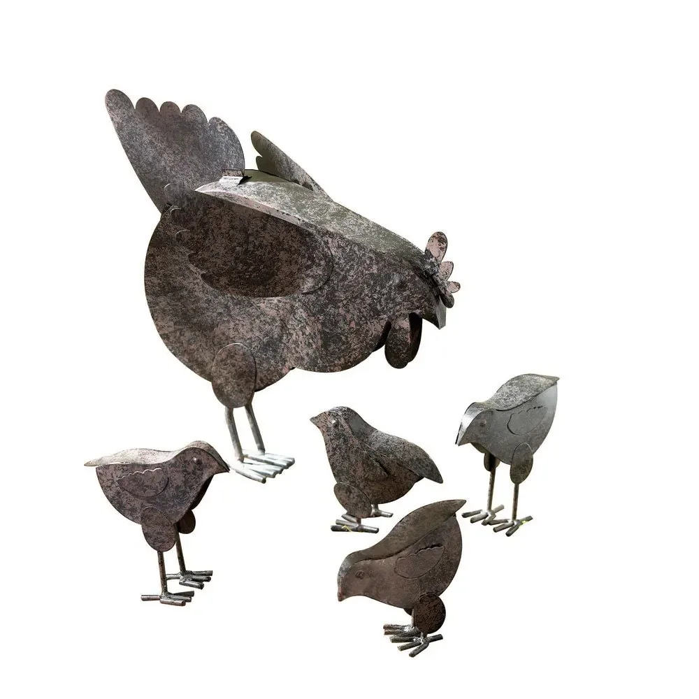Summerfield Terrace Charming Hen and Chicks Garden Sculpture