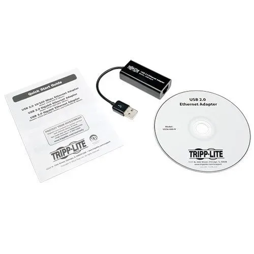 EATON TRIPP LITE SERIES CONNECTIVIT Tripp Lite USB to Ethernet Adapter, USB Type A to…