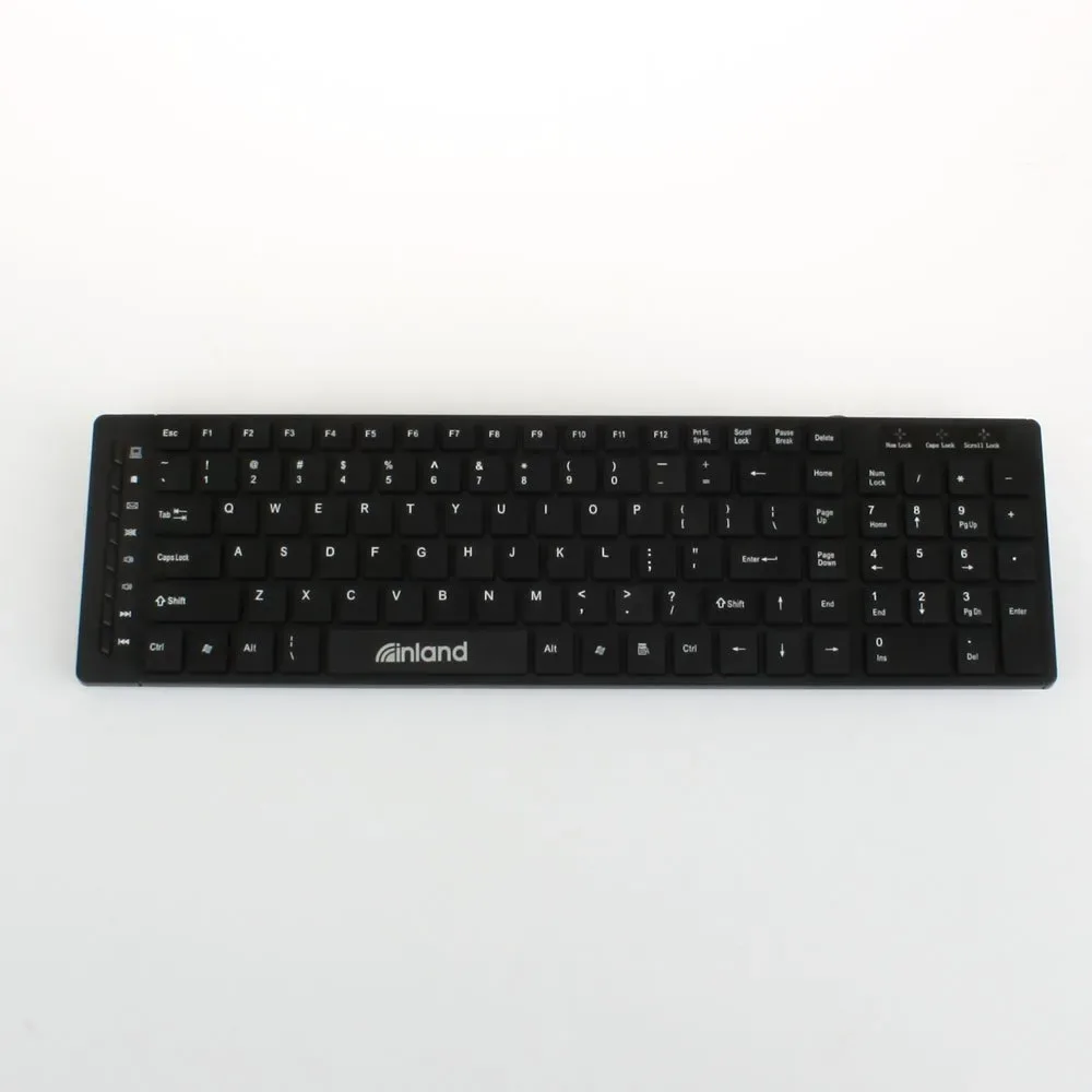 INLAND Slim USB Keyboard - Compact Design