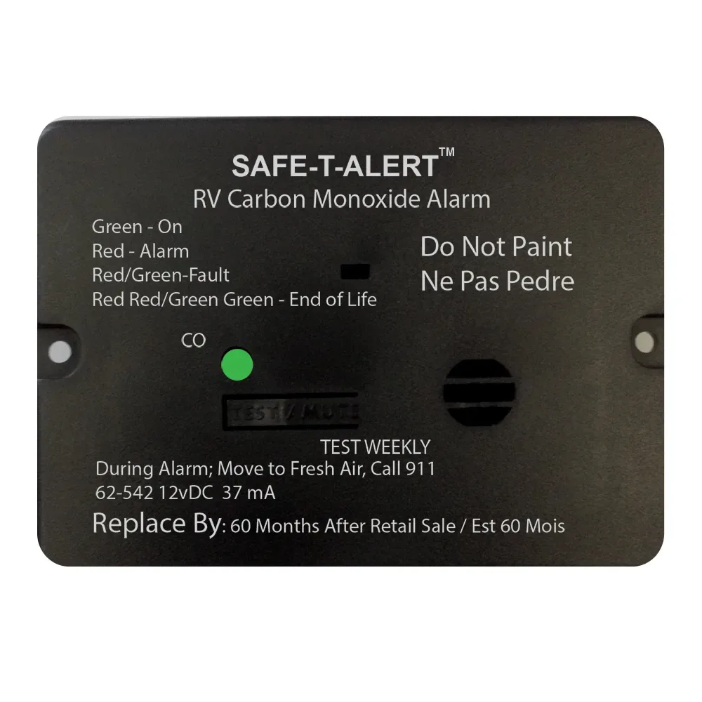 Safe-T-Alert 62 Series Carbon Monoxide Alarm - RV - Black