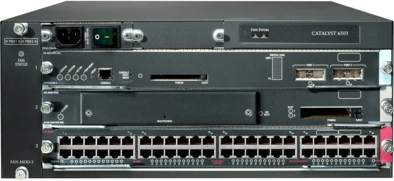 Cisco Catalyst 6500 Enhanced 3-SLOT Chassis,4R