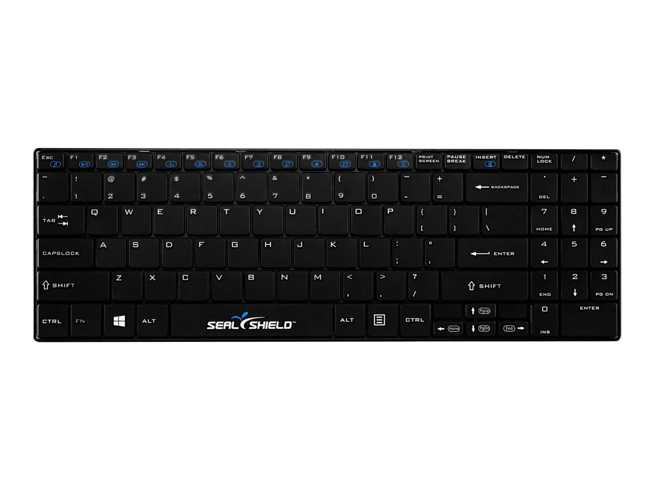 SEAL SHIELD Cleanwipe Medical Grade-Waterproof, Low Profile Chiclet Style Keyboard With…