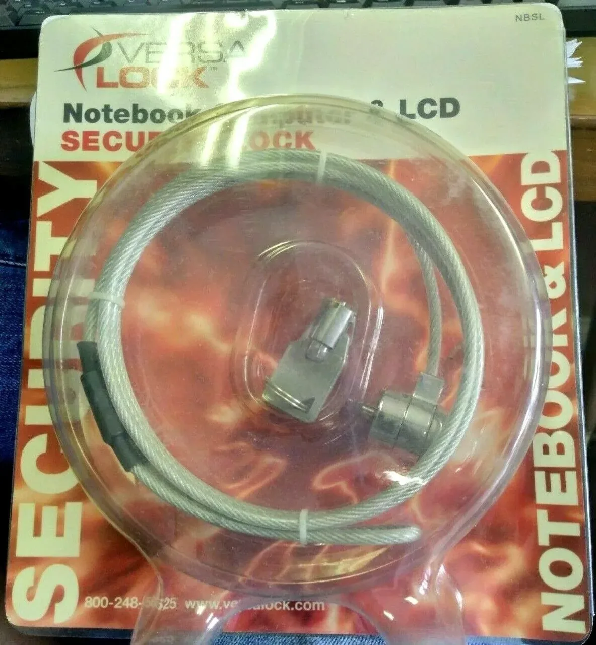 VersaLock Laptop Security Lock with Cable Chain and Keys