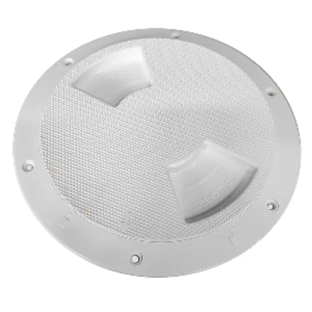 SeaDog Sea-Dog Textured Quarter Turn Deck Plate - White - 8"